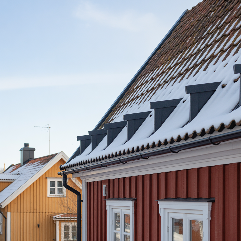 snorasskydd pa villatak kostnad regler och montering