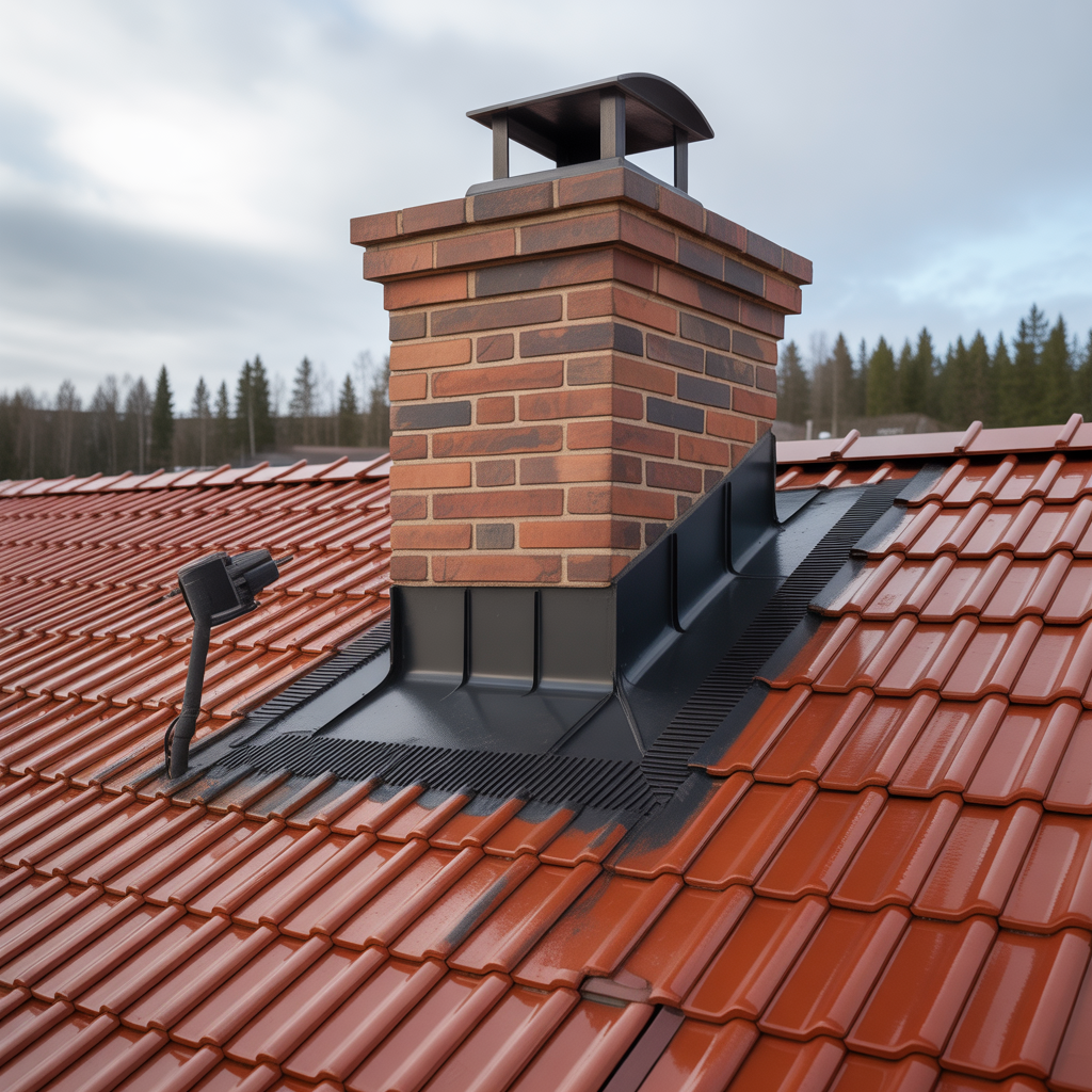 takgenomforingar felsokning och tatning runt ror och skorste