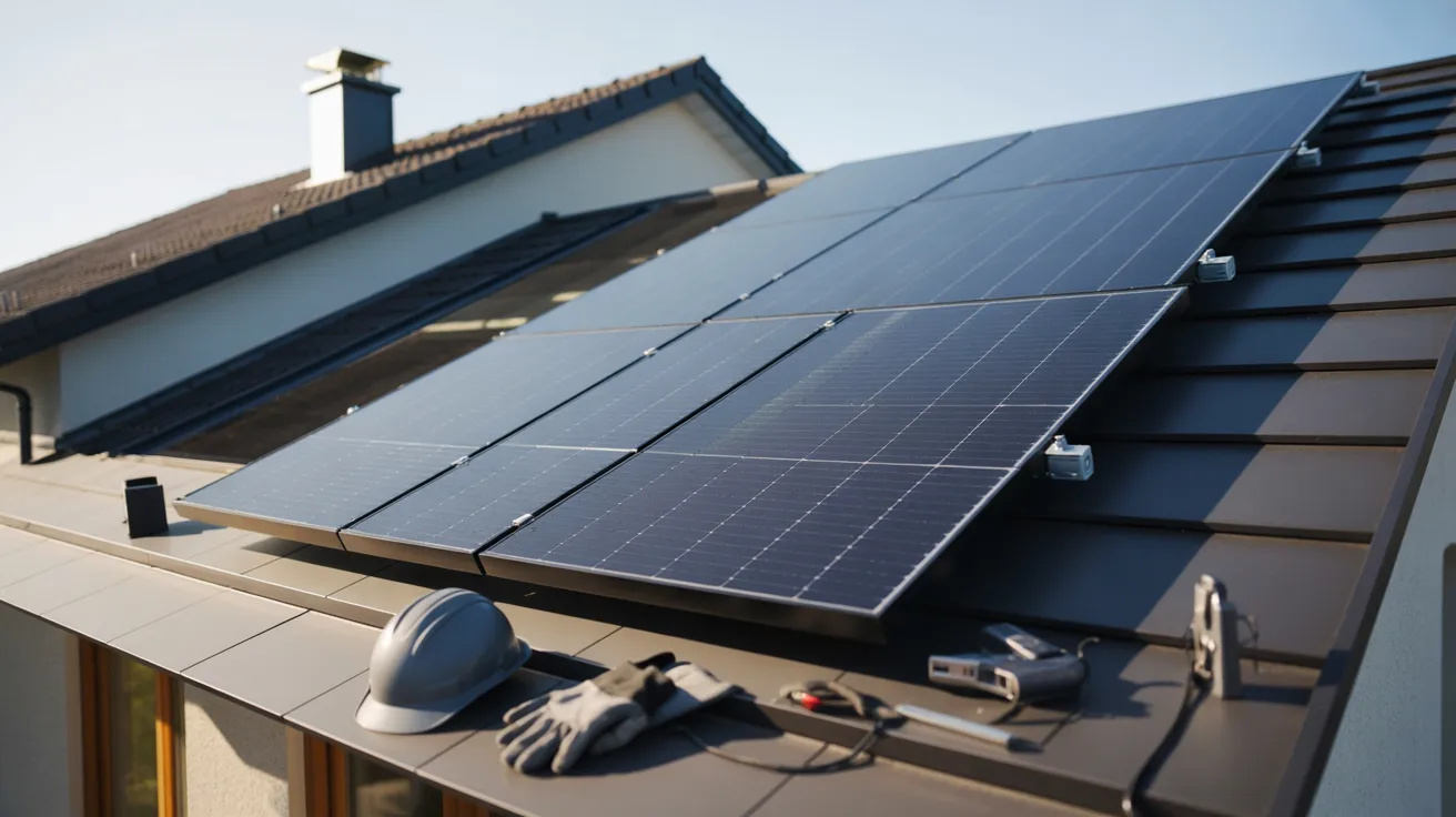 Installera solcellspaneler & solfångare