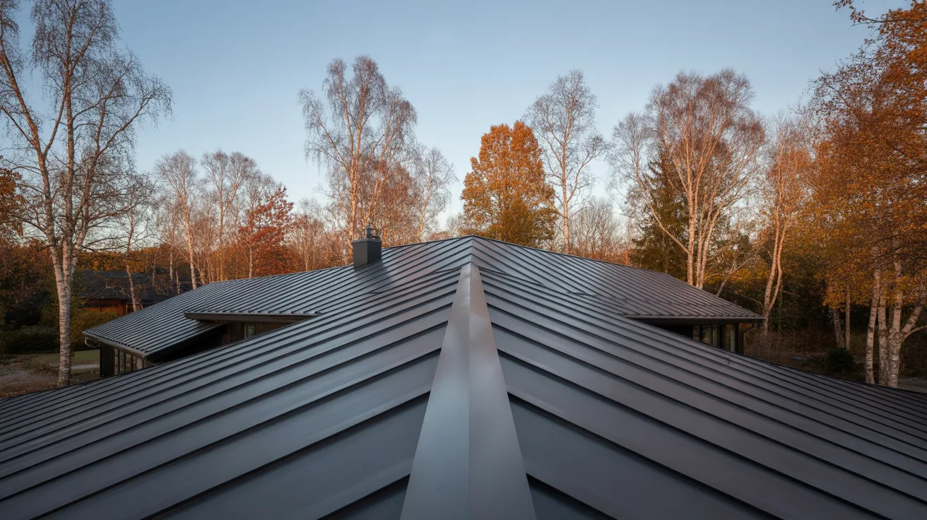 Lägga bandtäckt plåt & dubbelfalsat plåttak