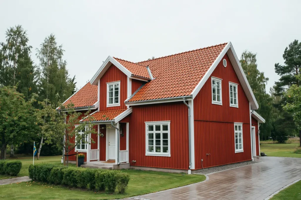 utbyte av skadade takpannor och l kt p villa i bomhus g vle